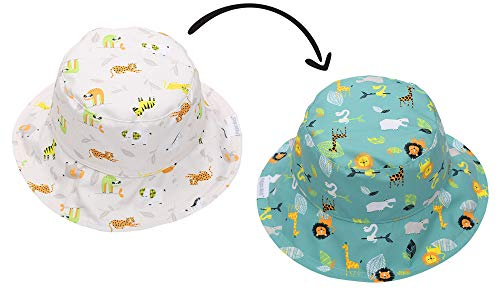FlapJackKids Zoo Sonnenhut für Kinder, mehrfarbig, M-L