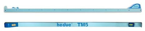 hedue® Teleskop-Messstab TM5 - Teleskopmessstab ausziehbar zum Messen lichter Maße, 110-500 cm