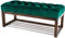 EMRA WOOD LPP 4 Höhe 45cm Flaschengrün Grün Sitzbank Bank Hocker Flur Eingang Garderobe Holz Walnuss Lackiert Antik Schick Elegant Neu OVP Shabby Vintage Handarbeit Nach Mass (60, 30)