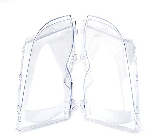 KIMISS 2 PCS Faros Pantalla de cristal transparente, Cubierta de faro de lente de coche, para E46 4D 320i/ 325i/ 325xi/ 330i/330xi 02-05