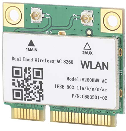 Scheda di rete Mini PCI-E Bluetooth 4.2, adattatore di rete wireless dual band 8260HMW AC 802.11ac, dispositivo di rete universale a doppia banda per / 8/10, accessorio di rete per
