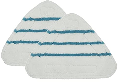 Prevessel Almohadillas de repuesto para mopa de vapor, triángulo lavable, paño de limpieza de pisos, almohadilla de microfibra para cabezal de mopa de vapor, accesorios de accesorios de 2 piezas