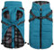 MOREZI Winterhundejacke, wasserdichte Außenschicht, Fleecefutter, Rückenreißverschluss-Design, mit reflektierenden Streifen und Riemen, geeignet für kleine und mittelgroße Hunde-Blau-L