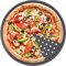Retoo Pizzablech Rund, Pizzaform, ∅ 31.5cm Runde Backform aus Karbonstahl mit Löchern für Pizza & Flammkuchen Knusperblech, Gelocht, Antihaft beschichtet Backblech, Pizza-Backblech aus Stahl