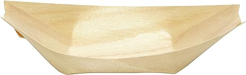 ANTETOK 100 piatti in legno usa e getta da 20,3 cm, piatti da portata per cibi caldi, barbecue e feste, vassoio da portata per sushi