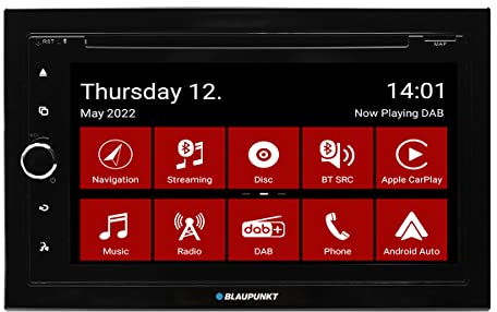 Blaupunkt Copenhagen 700 DAB mit Truck/Camper-Navigation, 2-DIN Car-Multimedia, 6,75 Zoll Touchscreen, CarPlay, Android Auto, DAB+, Bluetooth, CD/DVD, 2X USB, 1x Aux, SD, Rückfahrkamera, 180 Watt