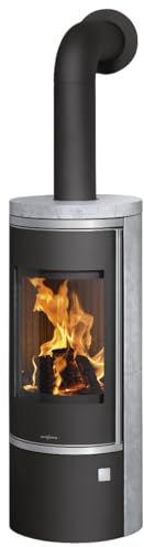 Oranier 5893 23 Corso 2.0 Kaminofen Stahl Schwarz/Speckstein/A+