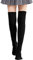 Nanxson Damen Lang Stulpe Leg Warmer Gestrickte Over-Knee Lange Beinstulpe Tanzen Strumpf (Schwarz-80)
