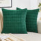 EMEMA Kordsamt Kissenbezüge Dekorative Sofakissen Moderne Kissenhüllen 40x60 cm Dekokissen Weicher Zierkissenbezug für Wohnzimmer Sofa Schlafzimmer 2er Set Dunkelgrün