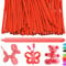 YOUYIKE 100 Stück Modellierballons, Lange Luftballons zum Formen, Modellier Luftballons für Tiere, Magischer Ballon, für Geburtstage Veranstaltungen Dekoration, Partys, Hochzeiten (Rot)