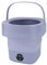 Mini Lavadoras, Plegable Portátil 6.5L Lavadoras Eléctricas con Secadora, Pequeño Lavadora de Ropa Interior Automática de Cubo Compacto para Viajes, Dormitorios, Casa (Púrpura)