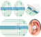 BORISCA 60 Pcs Wasserdicht Ohr Patches, Einweg Wasserdichter Ohrenschutz Aufkleber Kinder Erwachsene Wasserdichter Ohrstöpsel Soft ohr patches Transparent Ohrabdeckungen Patch für Dusche und Schwimmen