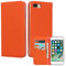 ELTEKER Hülle iPhone 7 Plus/8 Plus Handyhülle [Echtes Leder] Klapphülle iPhone 7 Plus/8 Plus mit Kartenfach,Schutzhülle Leder Hülle für iPhone 7 Plus/8 Plus-Orange