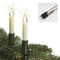 hellum Weihnachtsbaum Lichterkette Made-in-Germany, LED Lichterkette mit Clip, 30 LED, beleuchtete Länge 20,3m, Kabel grün Schaft weiß, für innen mit teilbarem Stecker, Christbaumbeleuchtung, 802085