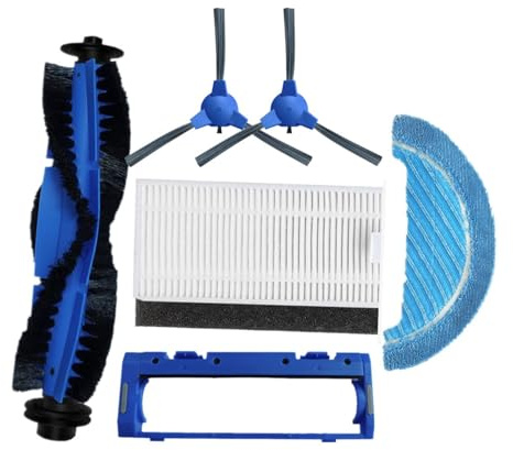 BeNtli Repuestos de aspiradora, Kit de Repuesto de Accesorios, Filtro HEPA, Cepillo Lateral Principal, Compatible con Cecotec Conga Serie 1090 (Color : A Set)