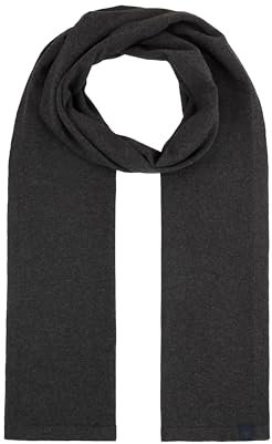 TOM TAILOR 1043448 Basic Winterschal mit Kaschmir, 10617-Black Grey Melange, OneSize