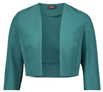Vera Mont Damen Bolero-Jacke mit Kellerfalten 54, Dark Emerald