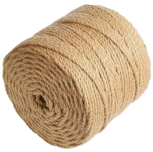 MLordoarf Cuerda de Yute Gruesa/Fina Natural 6mm /8mm/4mm/5mm/3mm Cuerda de Cáñamo Natural, Rollo de Corde Yute para Embalaje, Decoración, Jardinería, Fotos, Regalos, Manualidades