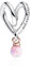 NUNUYAYA Damen Charm Anhänger für Armband 925 Sterling Silber Pink Heart Dangle Charms Beads passend für Armband Halskette,Charm Anhänger für Europäischen Armbänder für Frauen Mädchen