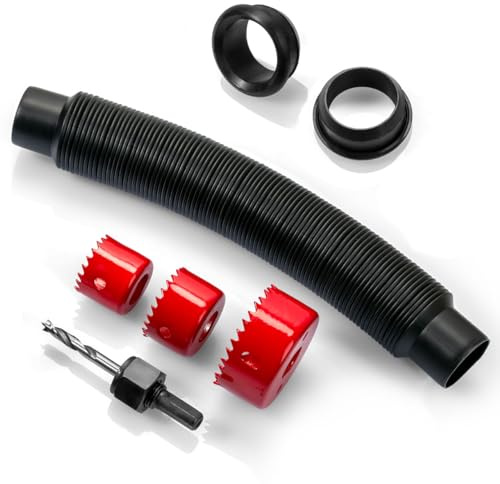 Rain Barrel Hose Connector Kit Link 2 Water Barrels, Stretches from 9.5-31