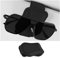 Adunsiaoto Sonnenbrillenhalter Für Das Auto-Visier, Magnetischer Brillenbügel Clip Für Autos Sonnenblende, Leder-Sonnenbrillenhalter Auto-Sonnenblende(Schwarz)