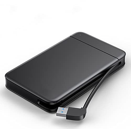 ZHCHAO Festplattengehäuse 2,5 Zoll SATA auf HDD Caddy Dockingstation mit festem Kabel, tragbar, für externe Festplatten, SSD-Gehäuse