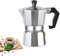 QRZLP Cafetière à expresso en aluminium de qualité supérieure pour cuisinière à gaz ou électrique en céramique, cafetière italienne à moka express pour la maison et le camping (9 tasses, 450 ml)