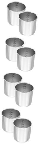 Alipis 8pcs American Measurement Cups Rice Measuring Cup Kitchen Gourmet Container Smooth Surface