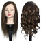 Schaufensterpuppe Kopf 16„-18“ Weiblich 100% Echthaar Friseurin Kosmetologie Schaufensterpuppe Manikin Training Kopf Haar Puppe Kopf mit Tischklemme Halterung (02C-416)