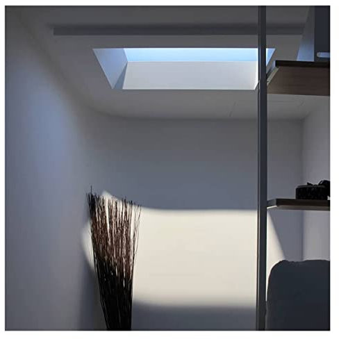 Panneau lumineux intelligent LED avec ciel bleu et nuages blancs simulation pour bureau et étude Lampe de plafond 140 x 11500 mm