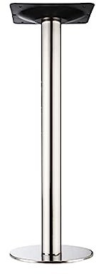Robustes Tischbein aus Edelstahl für Küchenarbeitsplatten und Couchtische, individuelle Höhe (1000 mm), Silber-Finish