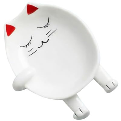 Veemoon Creative Cartoon Ceramic Pot Cover Storage Rack Multi-Functional Utensil Holder for Spoon Chopsticks and Lid Kitchenware Organizer for Clean and Tidy Cooking Space