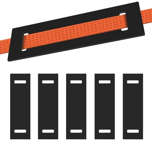 6 Stück Gummi Kantenschutz, Ladungssicherung Setzurrgurte | Gummi Kantenschoner für Zurrgurte bis 54mm Breite 305 x 95 x 5mm