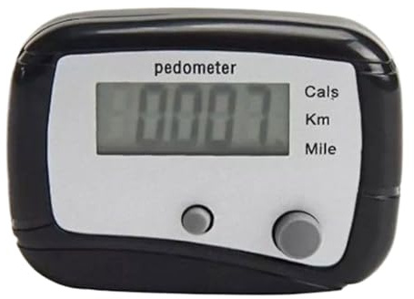 Contapassi a piedi, Contapassi Compatti - Display LCD digitale Plainterie Producetry | Contapassi con Clip per Fitness, Esercizio, Viaggio