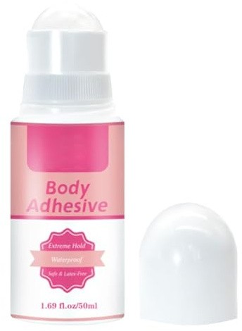 Yaztauho Adhésif Corporel - Colle Vestimentaire Adhésive pour la Peau,Liquide Fixateur Tissu Transpirant Indétectable pour Chaussettes Justaucorps Perruques Bretelles