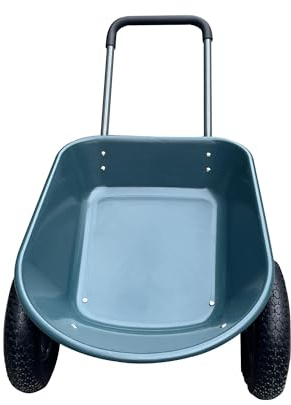 Virimolo Schubkarre Mit 2 Räder, Sackkarre 272KG, Groß Schubkarre, Bollerwagen Dumper, Kippwagen Für Haus Und Hof, Gartenwagen, Transportwagen