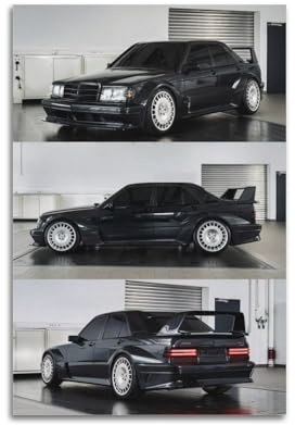 OKNGB Supercar-Poster W201 190E Evolution II Renn-Poster, dekoratives Gemälde, Leinwand, Wandposter und Kunstdruck, moderne Familienschlafzimmer-Dekoration, Poster, 40 x 60 cm