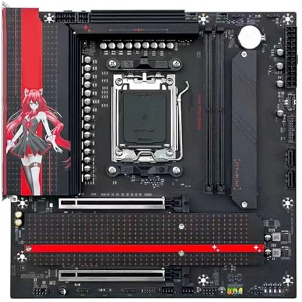motherboards Fit For JGINYUE B650 M-ATX Motherboard AM5 Night Devil For Ryzen 7700/7800X3D/9500F/9800X3D CPU Desktop DDR5 MAX 96GB WiFi Virsion