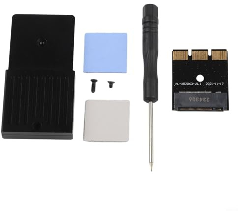 Externe Festplattengehäuse für Xbox Series X/S, M.2 NVMe 2230 SSD Erweiterungsslot, Aluminium Legierung Steckkarte Adapter Kompatibel mit CH SN530 und XA1 512GB/1TB, Schwarz