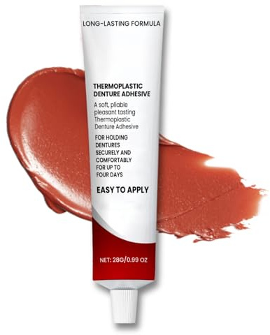 Haftcreme Extra Stark für Zahnprothesen, Thermoplastischer Zahnprothesenkleber mit Natürliche Formel & Superstarke Haftung – Leicht anzuwendender Zahnkleber für Vollprothesen & Teilprothesen
