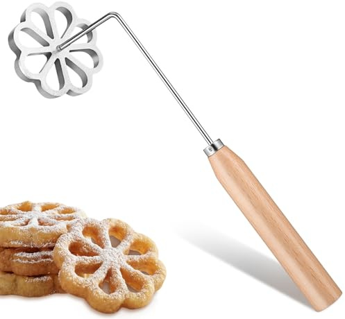 IOBIDDYS Molde para Buñuelos Molde de Solteritas para Aleación de Aluminio y Mango Antiquemaduras, Fácil de Usar Hornear y Principiantes