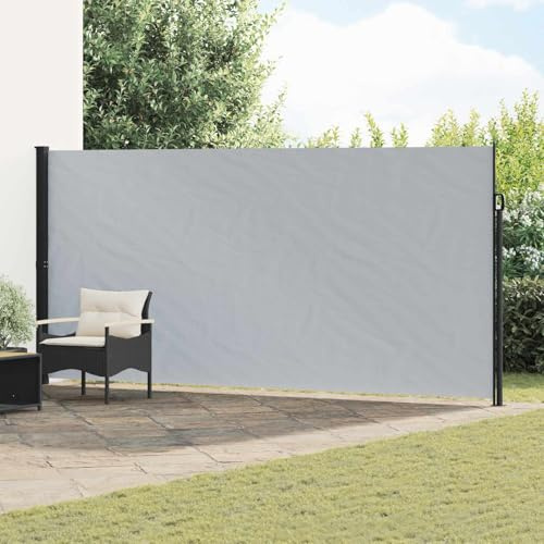 Festnight Seitenmarkise Ausziehbar 180 x 600 cm Sichtschutz Garten Windschutz Terrasse Sonnenschutz Sonnenmarkise Markise Balkon Terrassenmarkise