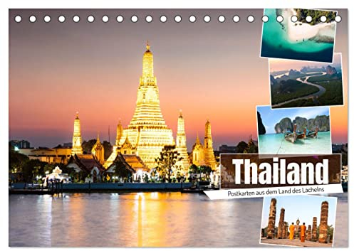 Thailand - Postkarten aus dem Land des Lächelns (Tischkalender 2025 DIN A5 quer), CALVENDO Monatskalender