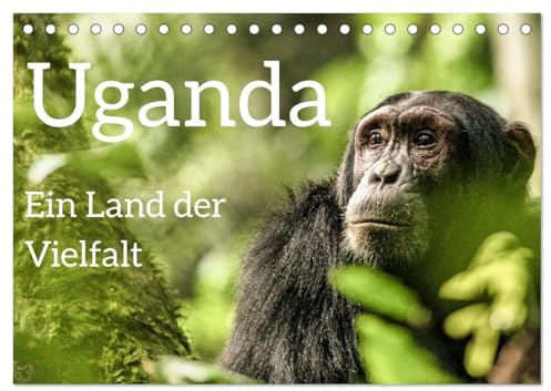 Uganda - ein Land der Vielfalt (Tischkalender 2026 DIN A5 quer), CALVENDO Monatskalender