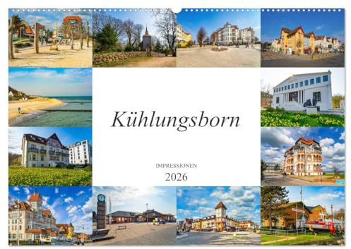 Kühlungsborn Impressionen (Wandkalender 2026 DIN A2 quer), CALVENDO Monatskalender: Zwölf wunderschöne Bilder des Ostseebades Kühlungsborn (CALVENDO Orte)