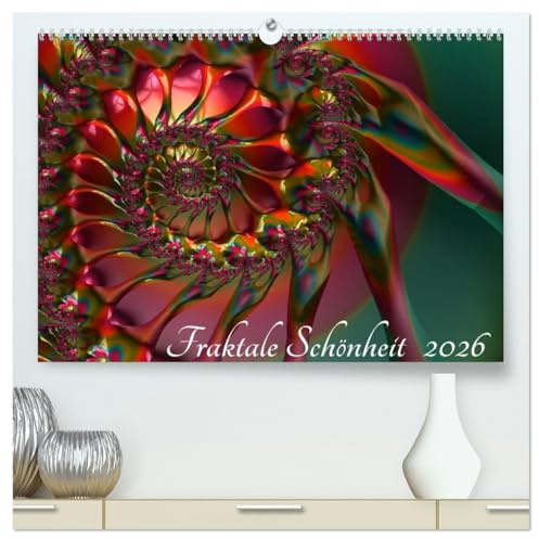 Fraktale Schönheit 2026 (hochwertiger Premium Wandkalender 2026 DIN A2 quer), Kunstdruck in Hochglanz: Lassen Sie sich bezaubern von Poesie, ... der fraktalen Geometrie! (CALVENDO Kunst)