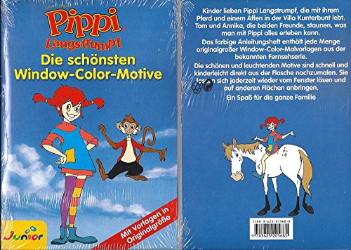 PIPPI LANGSTRUMPF - Die schönsten Window-Color-Motive - mit Vorlagen in Originalgröße -