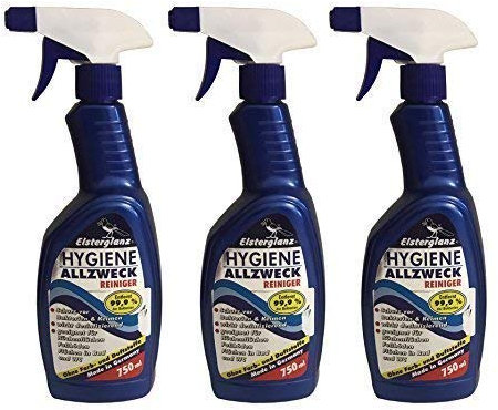 Preisjubel 3 x 750ml Elsterglanz Hygiene Allzweck Reiniger, Desinfektionsspray, Desinfektionreiniger