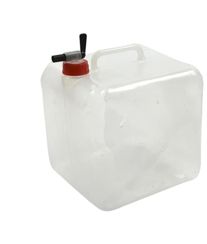 ProPlus 370210 Camping Wasserkanister Faltbarer Wassertank Faltkanister 10 Liter, durchsichtig mit Auslaufhahn