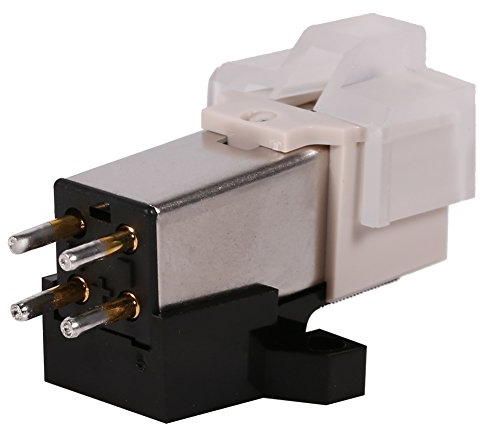 Fdit Record Player Tonabnehmer Phonographennadel Magnet Kartusche mit Befestigungsschrauben für Shellac oder Phonographen